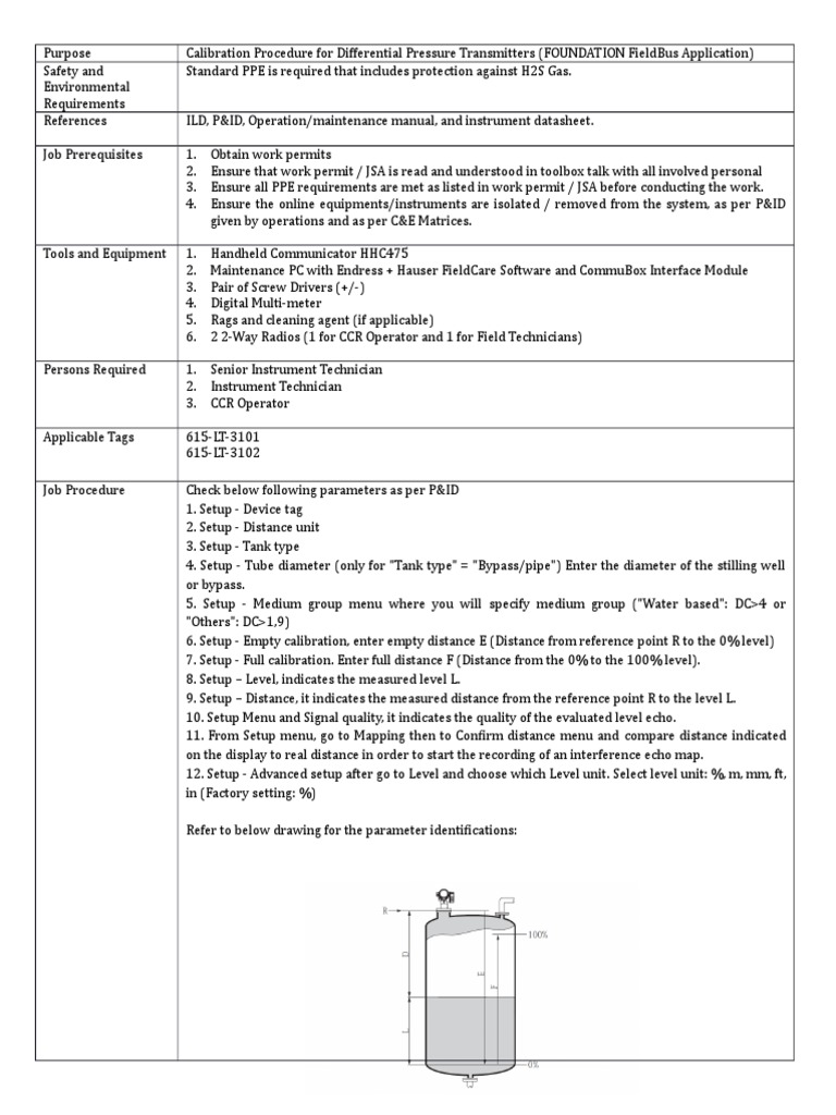 LT Radar-GWR Calibration FF | PDF | Calibration | Manufactured Goods