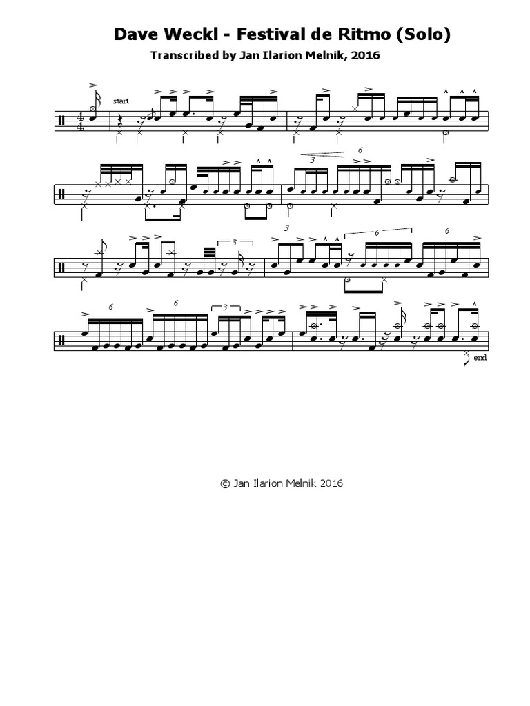 Transcribed Festival De Ritmo