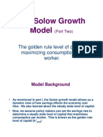 Macro4 Solow Growth Model 2 Golden Rule