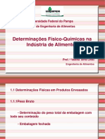 Determinações Físico-Químicas Nos Alimentos