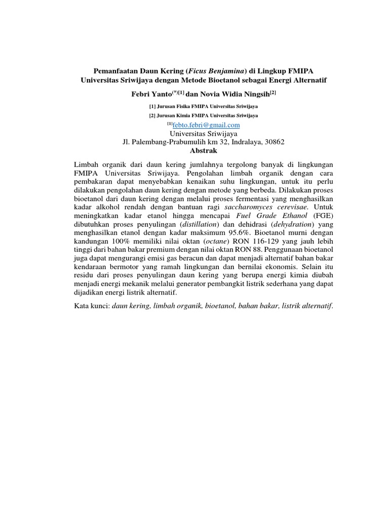 Format Abstrak LKTI SSE Format Abstrak LKTI SSE