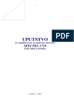 Uputstvo Spectra 1728 PDF