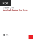 Using Oracle Database Cloud Service