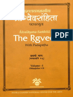 Asvalayana Samhita Rgveda Padapatha Vol I