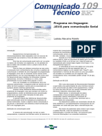 Programa Em Linguagem JAVA Para Comunicação Serial - CT109_2009