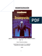 Reinos Olvidados - Salvatore, R a - Guerra de La Reina Araña 01 - Desintegración by Richard Lee Byers (2002)