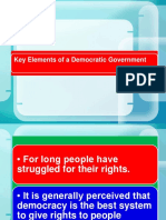 Elements of Democratic Governments