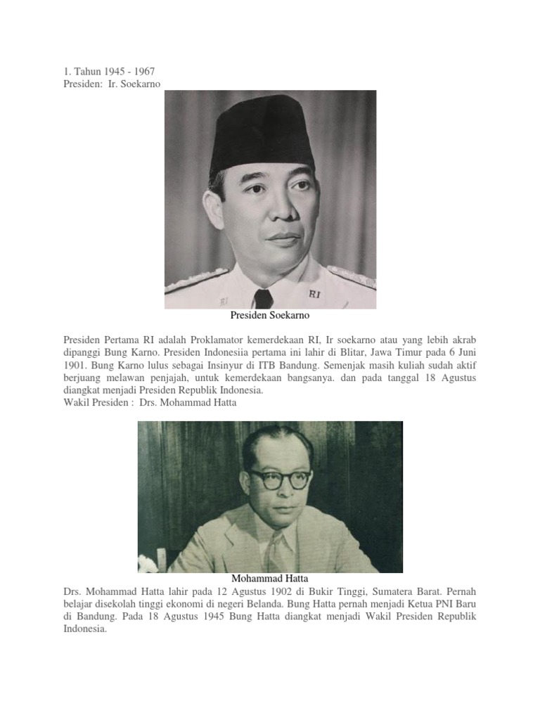 72 Koleksi Gambar Ir Soekarno Dan Drs Moh Hatta HD Terbaik