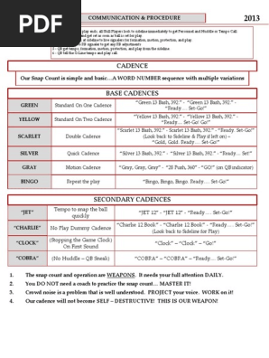 General Cadences