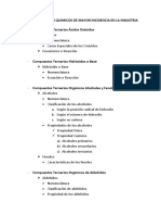 Compuestos químicos ternarios industriales