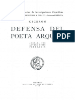 Cicerón, Defensa Del Poeta Arquias PDF