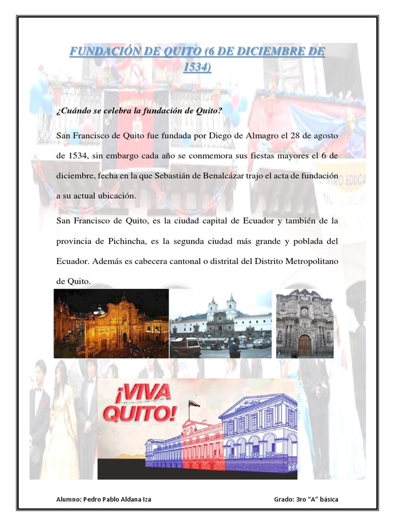 Fundación de Quito | PDF | América del Sur | Colonización española de ...