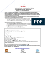 Primera Circular VI Jornadas Internacionales de Investigación y Prácticas  en Didáctica de las lenguas y las literaturas