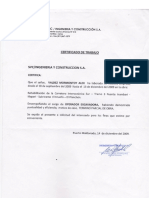 Certificados de Trabajo