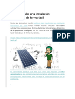 Cómo Calcular Una Instalación Fotovoltaica de Forma Fácil