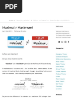 Maximal Maximum! - Math3ma