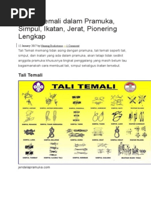 45SNG Materi Tali  Temali  Dan Pionering