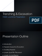 Trenching & Excavation: HSSE Lunchtime Presentation