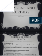 Assassins and Murders: By: Mariana Moreno Music