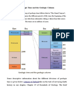 Geologic Time and The Geologic Column