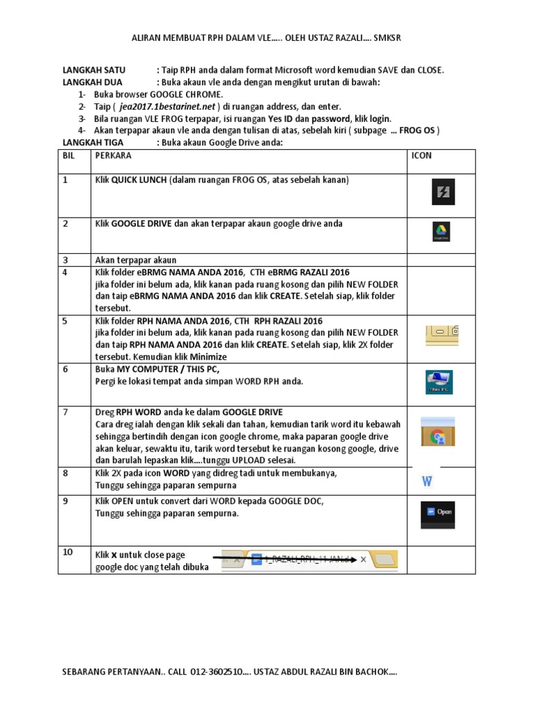 Cara Buat Rph Secara Pembelajaran Maya Pdf