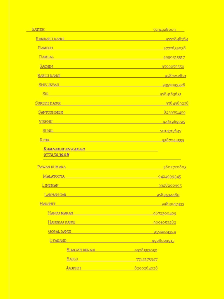 My Number | PDF