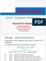 Decision Instructions for Computer Architecture