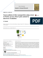 Green Synthesis of Silver Nanoparticles Using Extract of Parkia Speciosa Hassk Pods Assisted by Microwave Irradiation