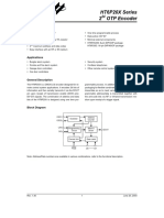 HT6P20X Series 2 OTP Encoder: Features