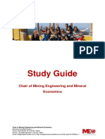 Study Guide for Mining Engineering Chair