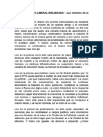 Crónicas de Un Liberal Enajemado - Las Miserias de La Política Actual