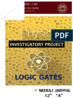 Physics Investigatory Project On Logic Gates