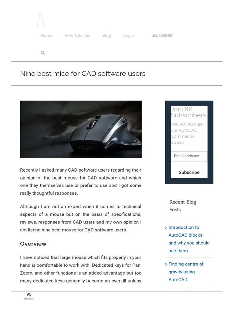 Top Mice for CAD Software Users | PDF | 3 D Computer Graphics | Human ...