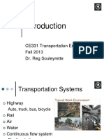 CE331 Transportation Engineering Fall 2013 Dr. Reg Souleyrette