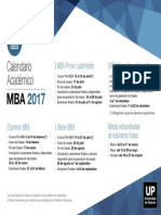 Calendario Academico MBA 2017