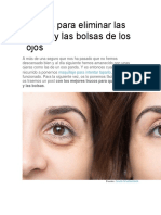 Trucos Para Eliminar Las Ojeras y Las Bolsas de Los Ojos