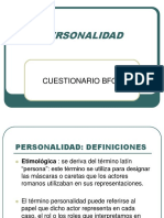 Cuestionario de Personalidad BFQ