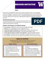 Peer Mentor Guide Sheet