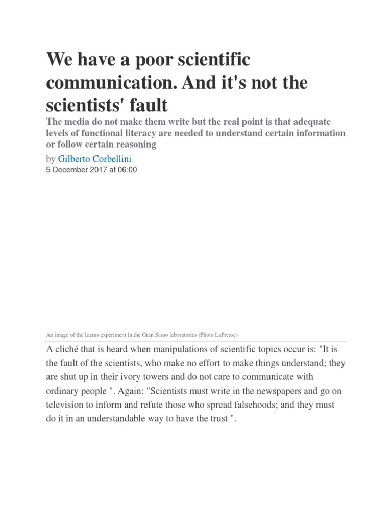 Improving Scientific Communication Challenges | PDF | Homeopathy ...