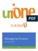 Managerial Finance: Project Report On Ufone