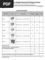 Quotation Sheet: Aluminum Box 92.5x38.5x31mm 50 2.9