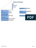 Student GRID Record