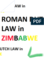 Roman Dutch Law in Zimbabwe