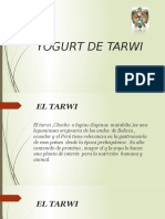 Yogurt de Tarwi