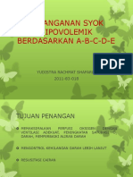 Penanganan Syok Hipovolemik Berdasarkan A B C D e