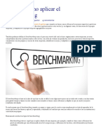 Cómo aplicar benchmarking en