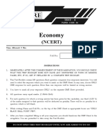 Prelims Test 04 and Solutions - Economy