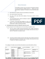 A. For Classes I and II: Scheme of Assessment