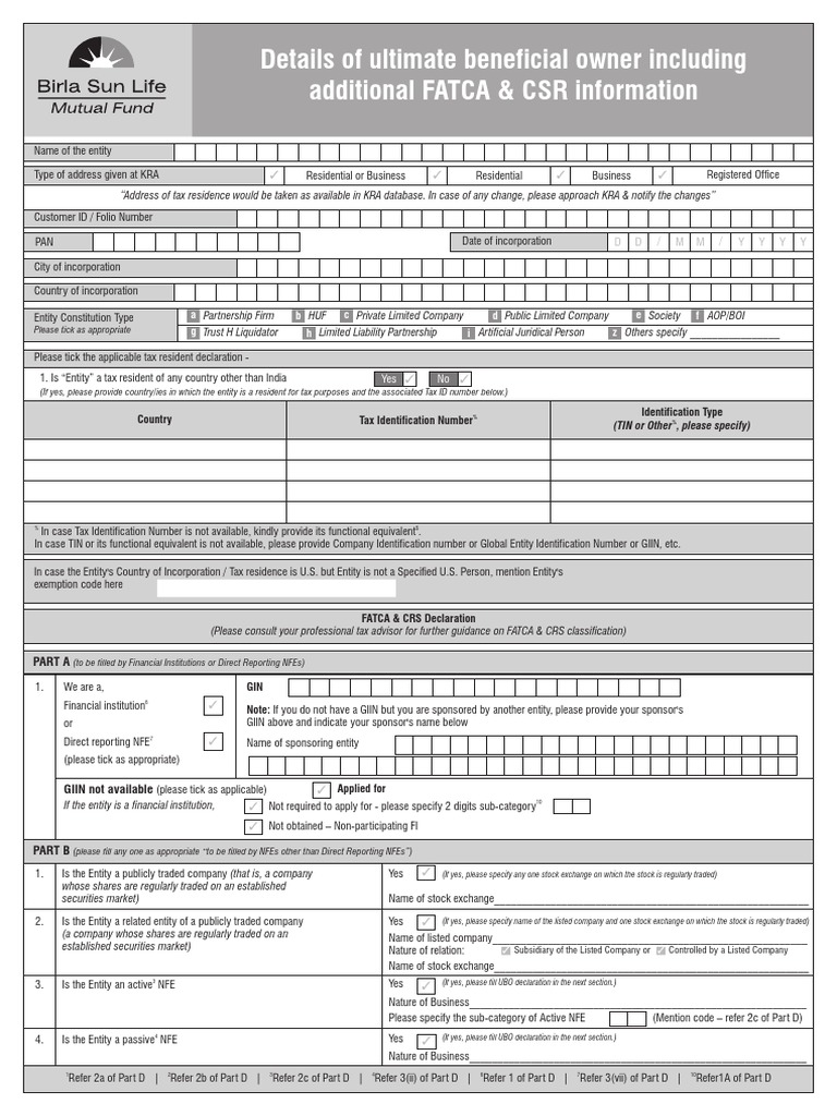 Fatca Declaration Form Tamil Meaning