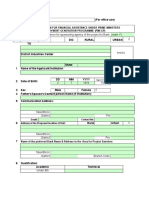 Application Form For Financial Assistance Under Prime Ministers Employment Generation Programme (Pmegp)